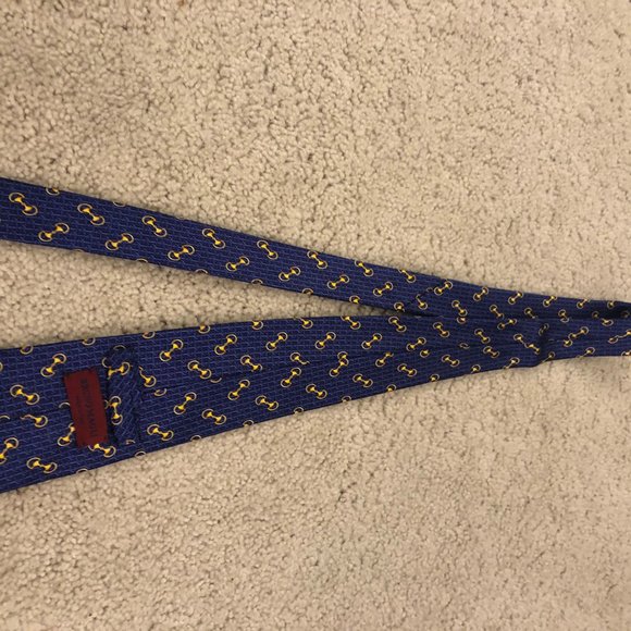 Mint condition blue Bruno Magli tie - Picture 3 of 3